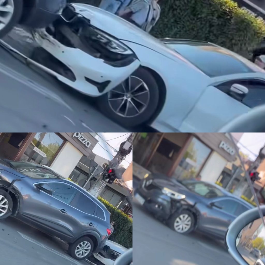 Accident rutier pe bulevardul Ecaterina Teodoroiu din Târgu Jiu