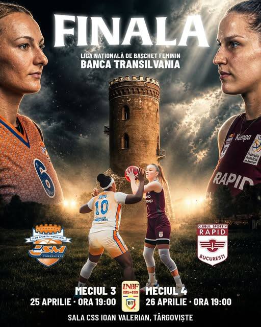 Finala Ligii Naționale de baschet feminin se decide la Târgoviște