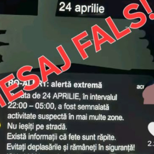 Atenție la mesajele false atribuite sistemului RO-Alert