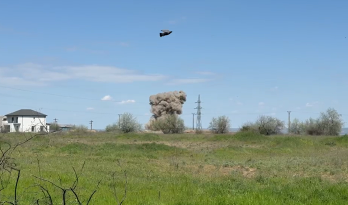 Drona rusească căzută în Galați a fost detonată controlat de autorități