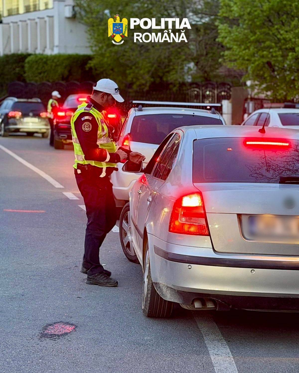 Polițiștii din Târgoviște prind un șofer beat la volan