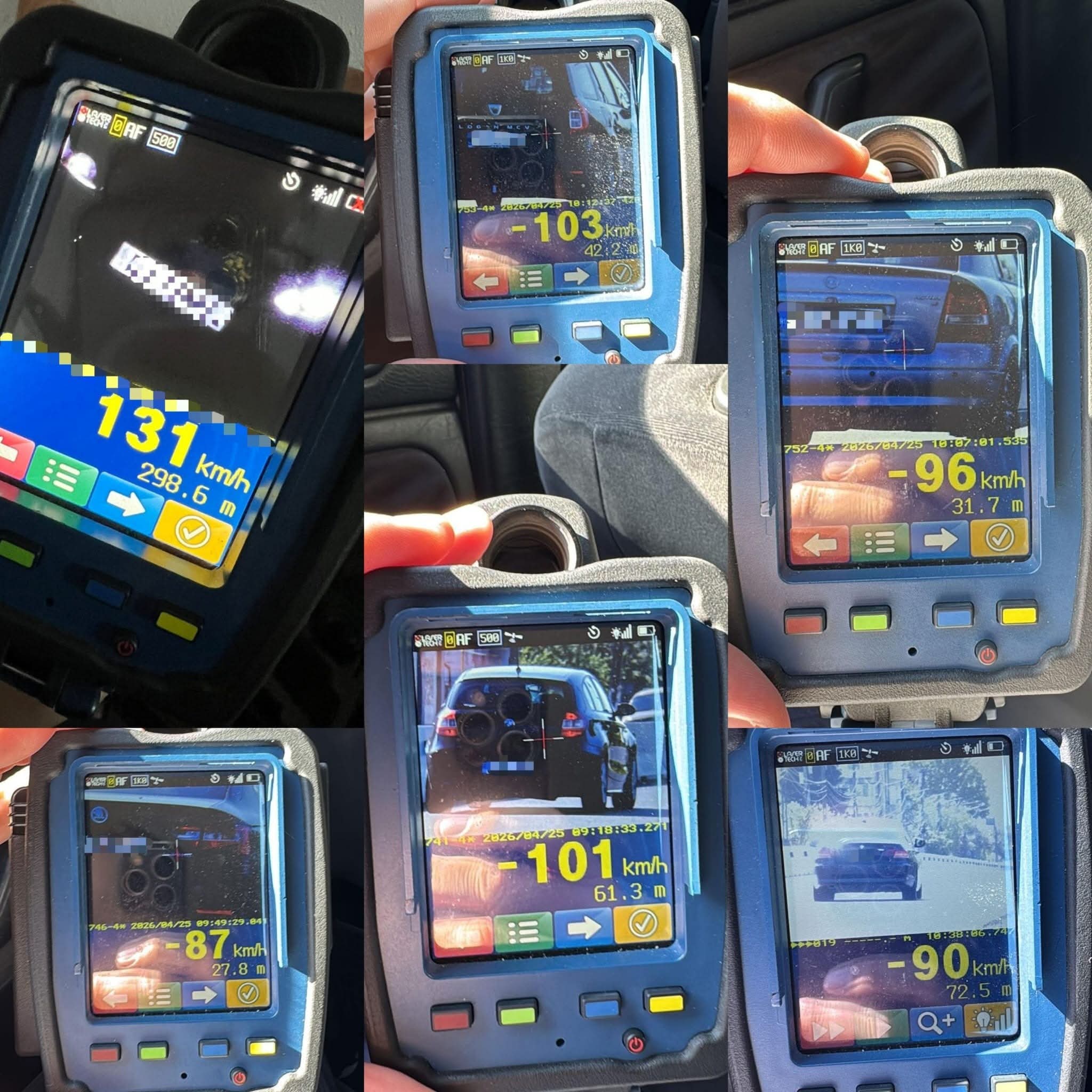 Șofer din Gorj, prins circulând cu 103 km/h pe DN 6