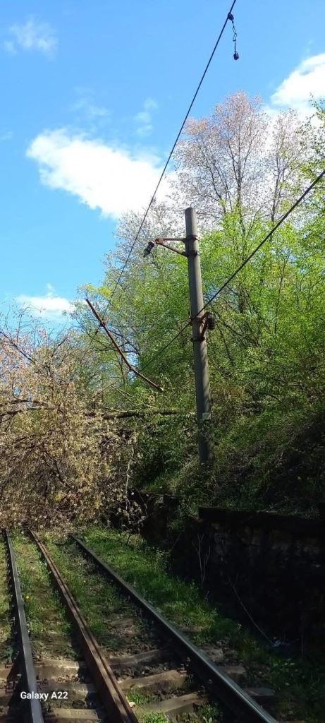 Traficul feroviar afectat de vânt puternic în mai multe zone din țară