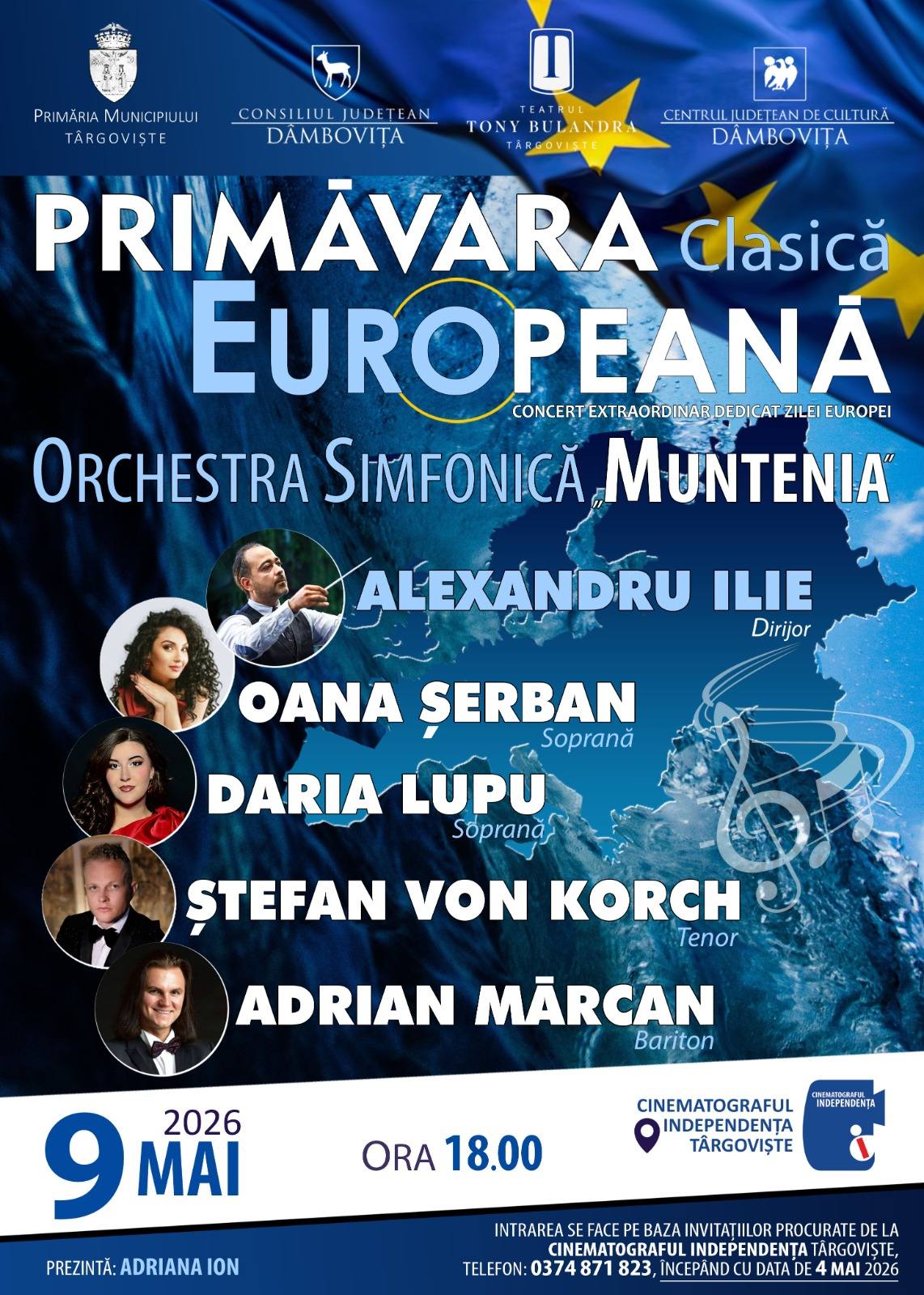 Eveniment cultural de excepție la Târgoviște pe 9 mai