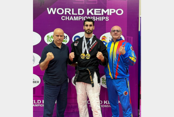 David Sferle, dublu campion mondial la Kempo în Antalya