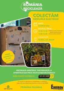 Făgărășenii sunt invitați la o campanie de colectare a deșeurilor electrice