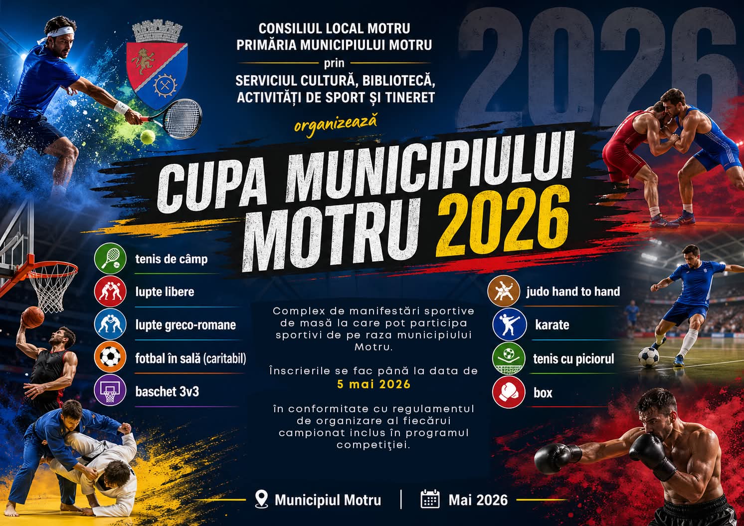 Motru se pregătește pentru „Cupa Municipiului Motru” 2026