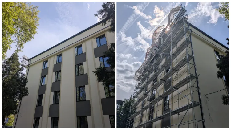 Lucrările de reabilitare a Căminului X din Cluj avansează rapid