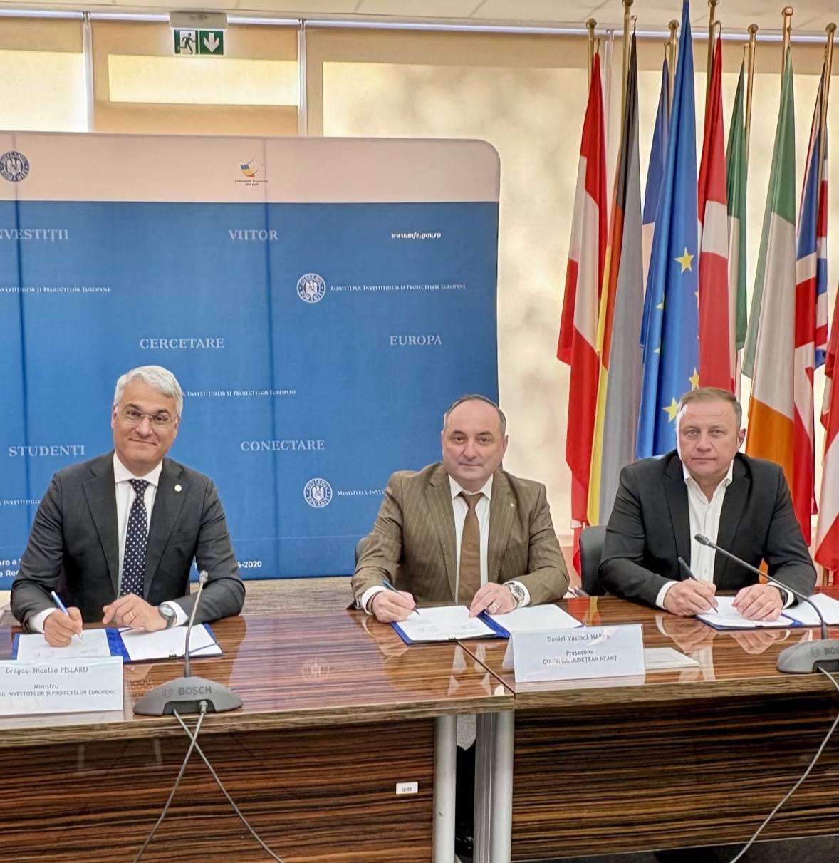 Contract de 898 milioane lei pentru infrastructura de apă din Neamț