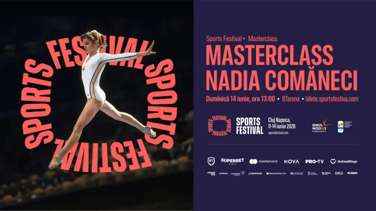 Nadia Comăneci revine la Sports Festival 2026 cu un masterclass special