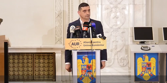 George Simion anunță depunerea moțiunii de cenzură împotriva premierului Bolojan
