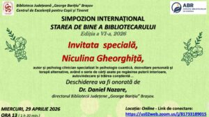 Simpozion online pentru bibliotecari și educatori, pe 29 aprilie 2026