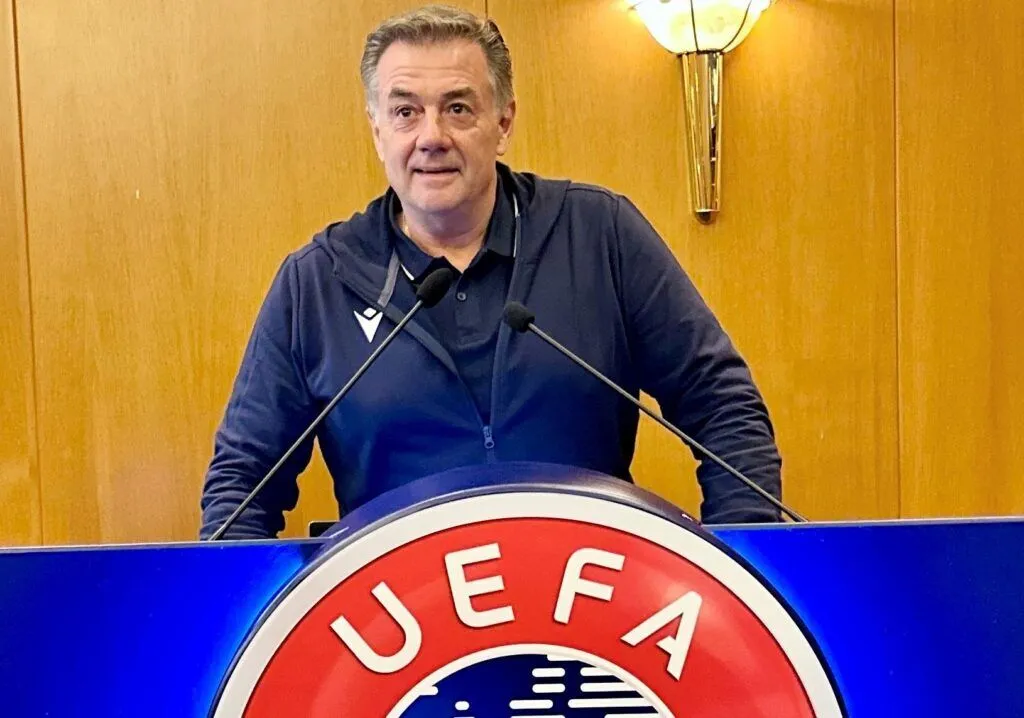 Kyros Vassaras, observator de arbitri la un meci important din UEFA Champions League