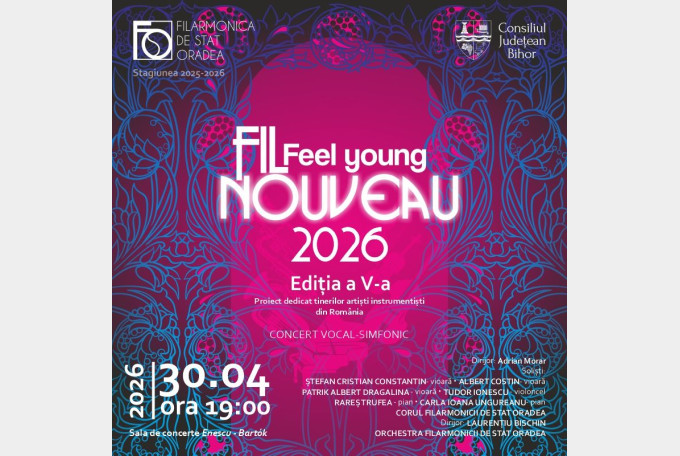 Filarmonica de Stat Oradea sprijină tinerii artiști pe scena „Enescu – Bartók”