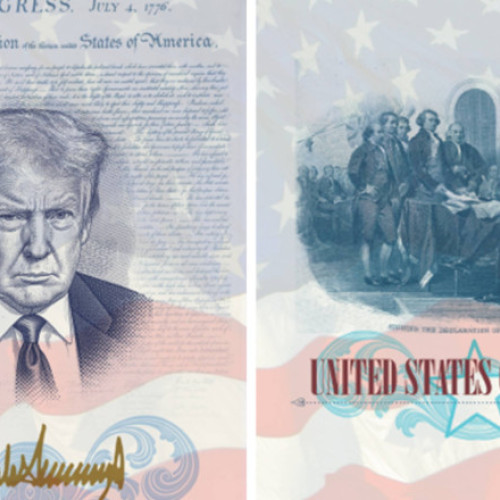 Departamentul de Stat lansează pașaport aniversar cu Trump pe copertă