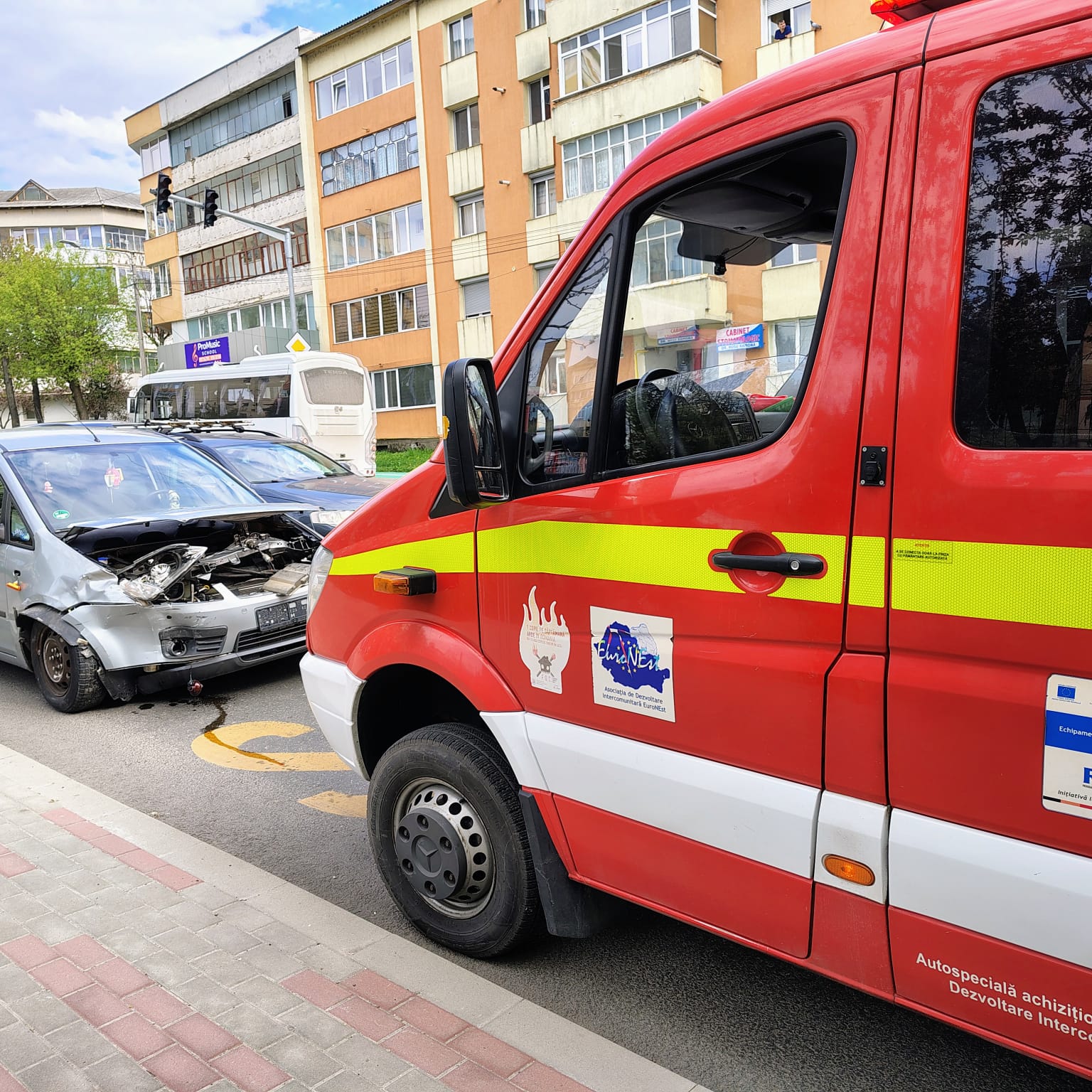 Accident rutier pe strada Mihai Viteazul din Piatra-Neamț