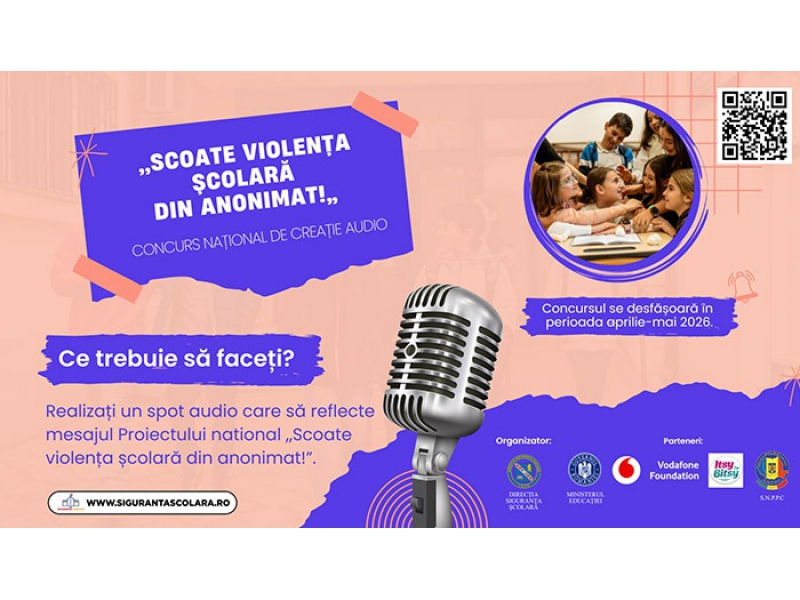 Elevii de gimnaziu sunt provocați la un concurs național de creație audio