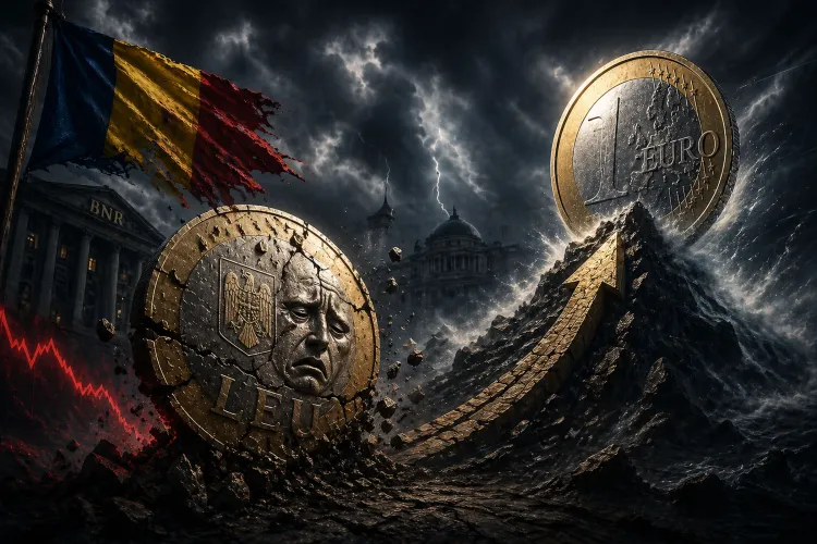 Leul sub presiune: euro atinge 5,1004 lei în context de instabilitate politică