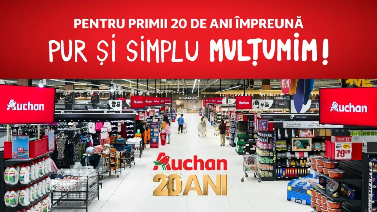 Auchan România sărbătorește 20 de ani de inovație și comerț sustenabil