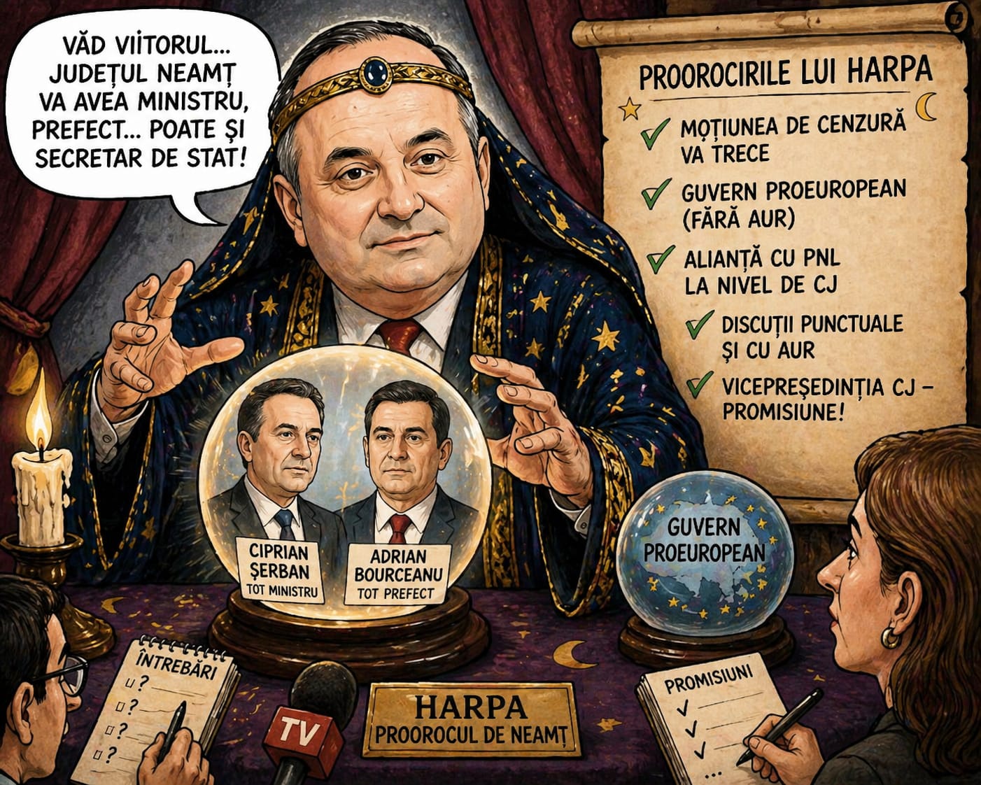 Daniel Harpa prezice viitorul guvernului și al județului Neamț