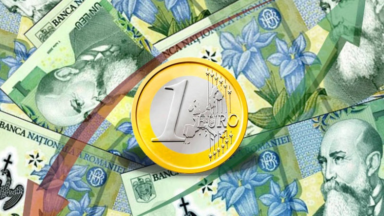 Cursul euro atinge un nou maxim, iar dobânzile pe piața românească cresc
