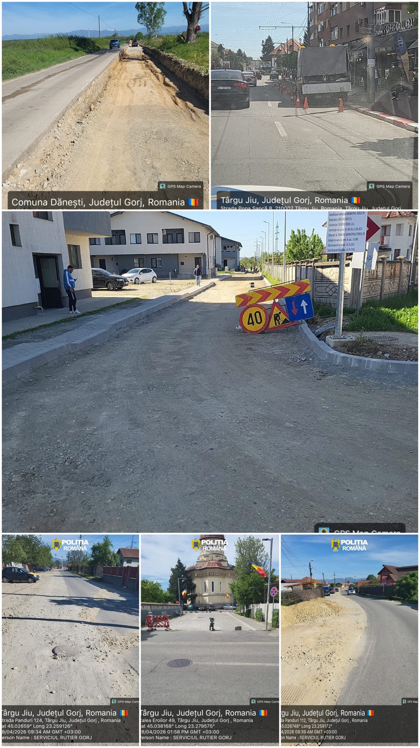 Polițiștii din Gorj aplică sancțiuni de peste 50.000 lei pentru lucrări necorespunzătoare