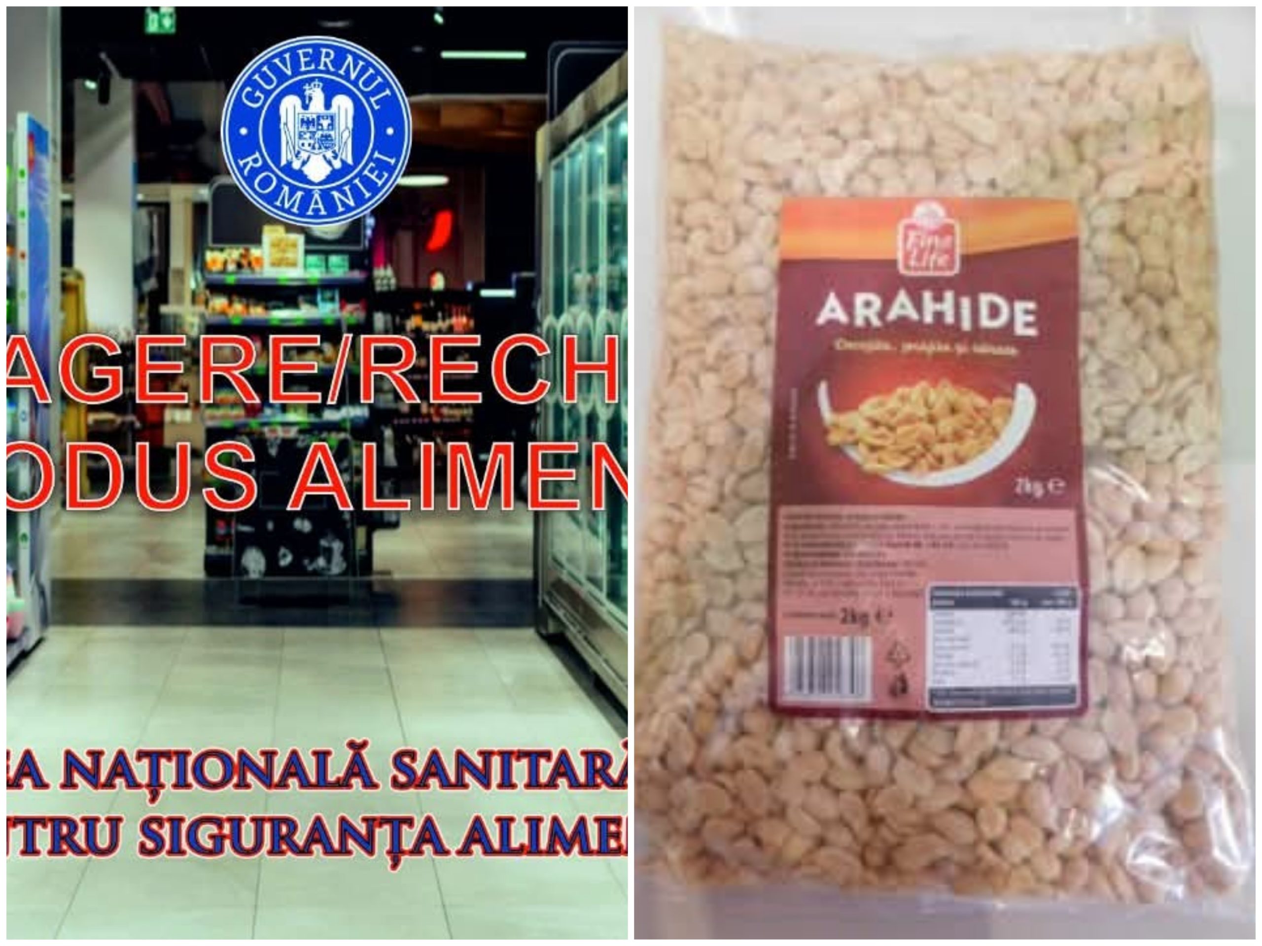 ANSVSA rechemează arahide prăjite din cauza depășirilor de aflatoxine