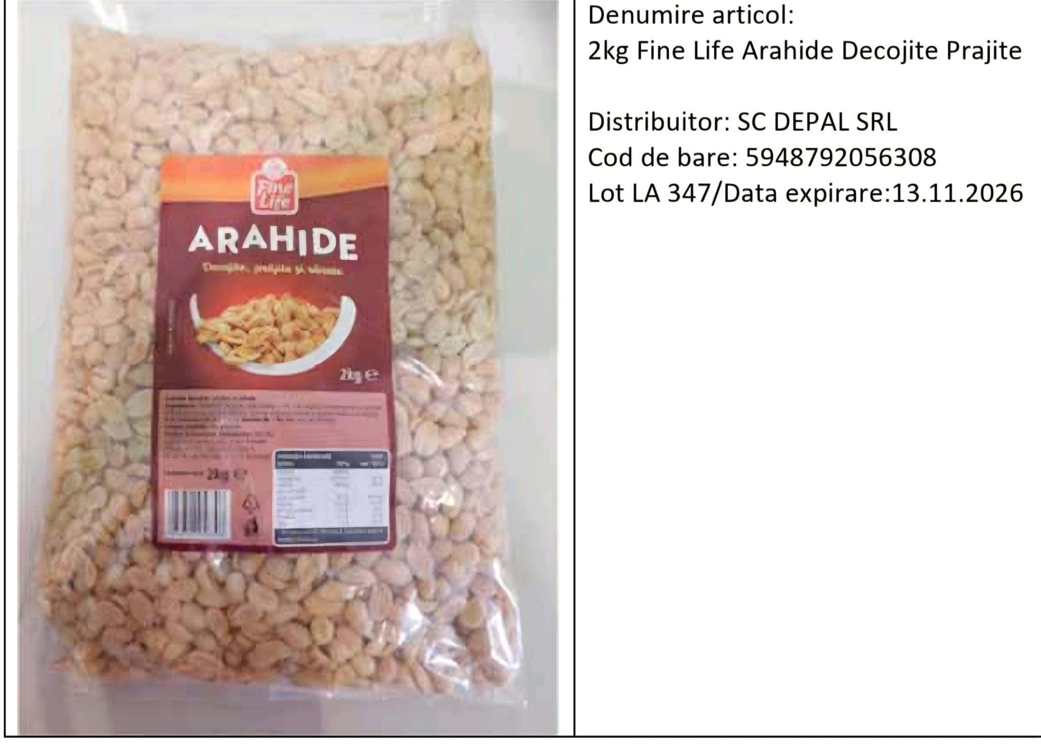 Produsele Fine Life retrase urgent din vânzare din cauza contaminării