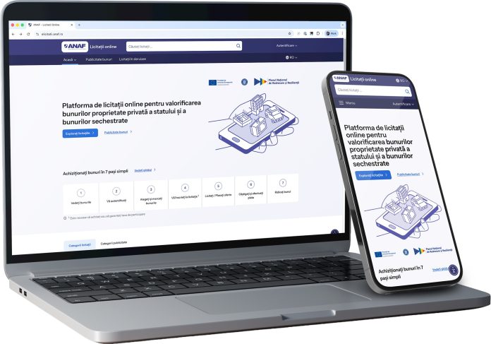 Platforma eLicitaţiiANAF atrage aproape 5 milioane de vizite în prima lună