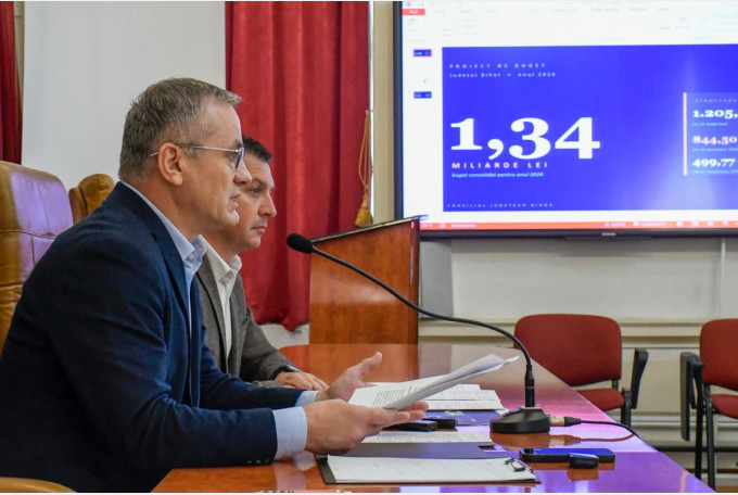 Consiliul Județean Bihor aprobă bugetul pentru 2026 cu o creștere semnificativă