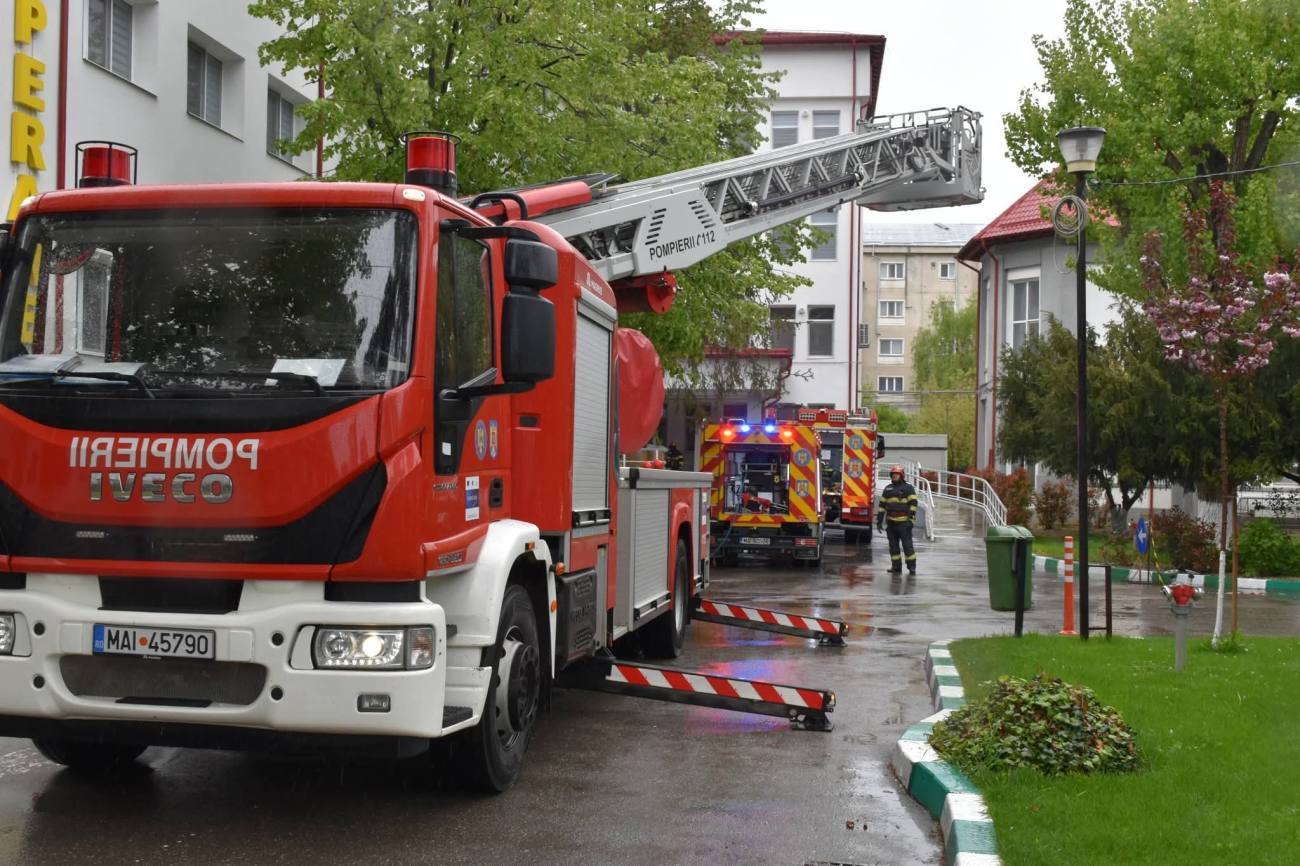 Exercițiu tactic de amploare la Spitalul Județean Târgoviște