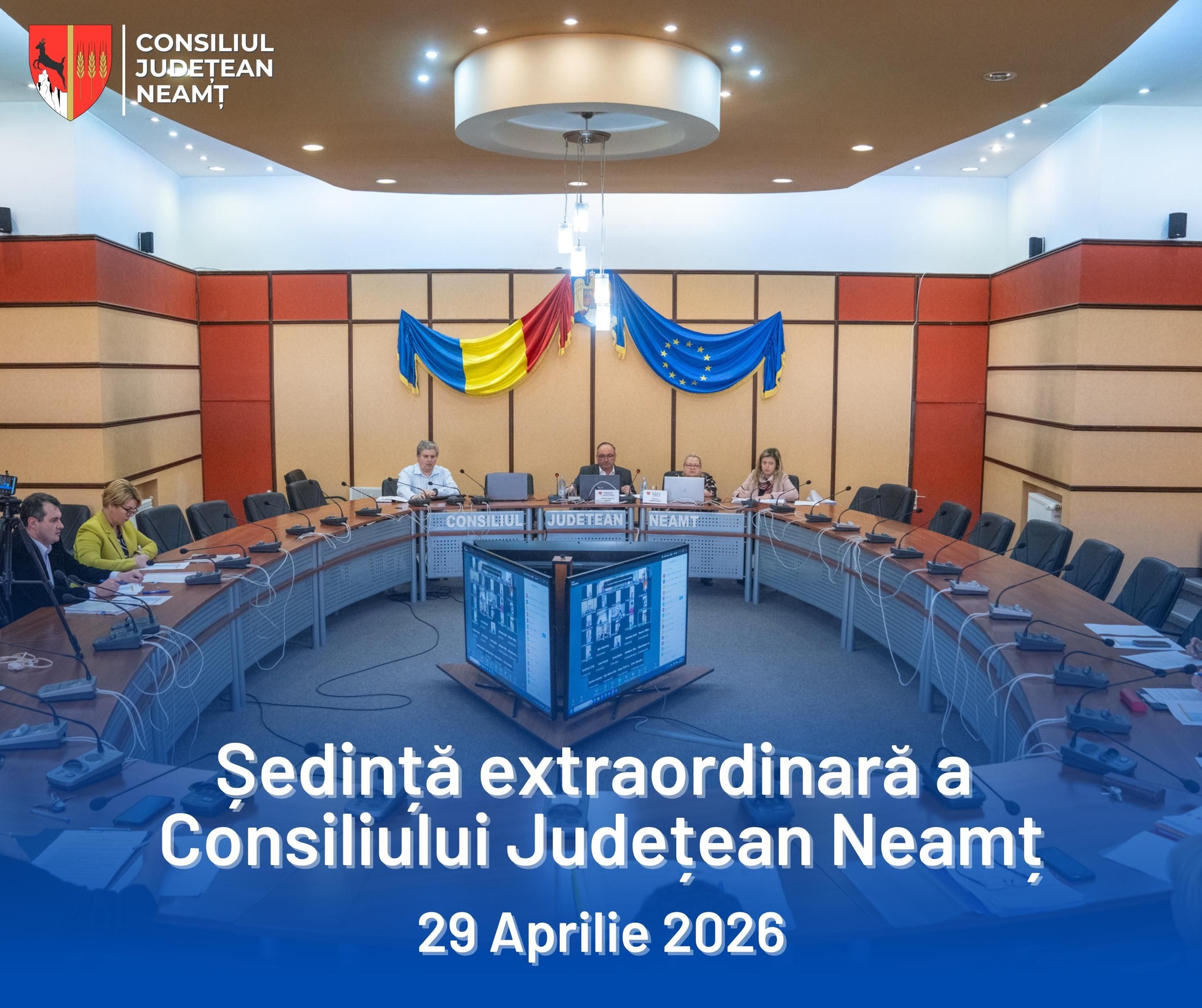 Consiliul Județean Neamț aprobă investiții și proiecte sociale pentru 2026