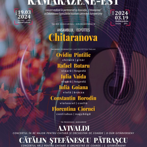 Concert de muzică clasică susținut de Ansamblul Chitaranova, la Palatul Culturii din Târgu Mureș