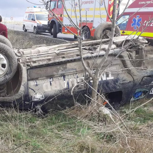 Accident rutier în Constanța: Decedat în urma răsturnării unui vehicul de pază