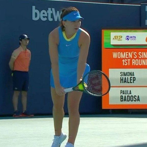 Simona Halep, învinsă de Paula Badosa în primul tur la Miami Open