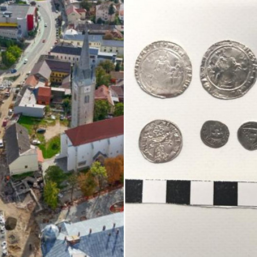 Tezaur Medieval Descoperit în Turda: Sute de Monede din Argint Bătute în Regatul Ungariei de mai Bine de 700 de Ani