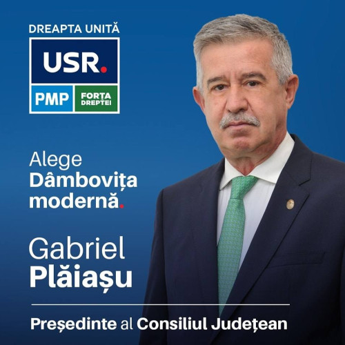 Alianța Dreapta Unită anunță candidatura lui Gabriel Plăiașu la șefia Consiliului Județean Dâmbovița