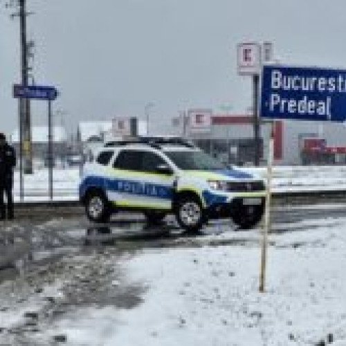 DN73, trafic îngreunat din cauza arborilor căzuți. Accesul restricționat între Râșnov și Predeal.