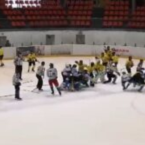 Bătaie în timpul meciului de hochei sub 15 ani la Brașov, după înfrângerea lui Corona. Video și declarații.