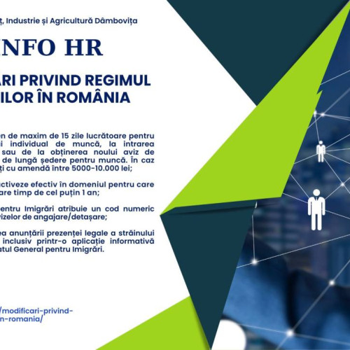 Modificări privind regimul străinilor în România, anunțate de Camera de Comerț Dâmbovița