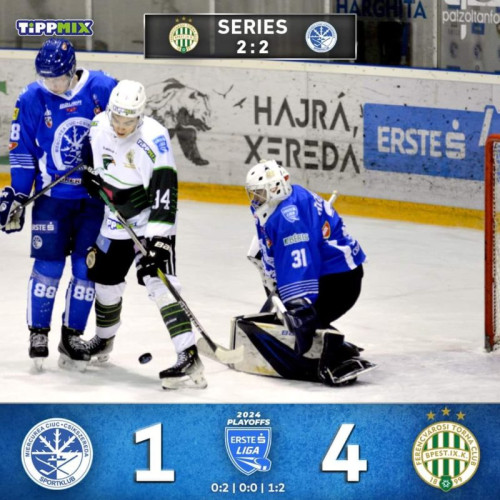 Rezultatele semifinalelor Erste Liga de hochei: scor egal în primele patru meciuri