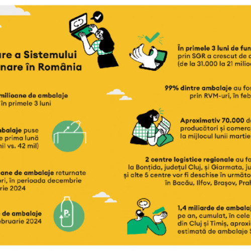 Trei luni de la lansarea Sistemului de Garanție-Returnare în România. Impact. Provocări. Rezultate
