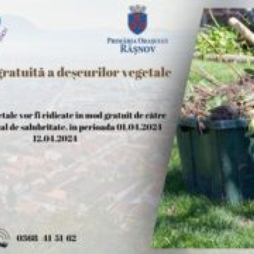 Deșeurile Vegetale Ridicate Gratuit în Râșnov în Aprilie!