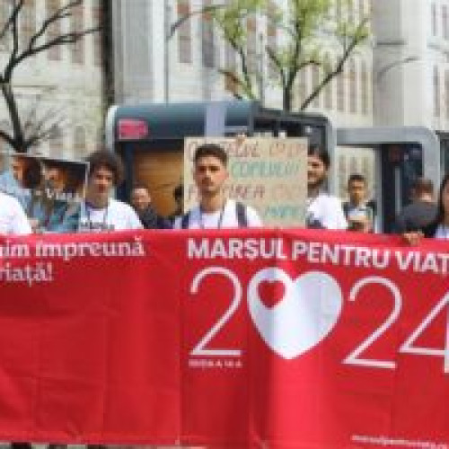 Marș pentru viață - activitate de prețuire a darului vieții, în toată țara. VIDEO inclus