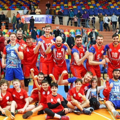 CSM Arcada Galaţi în semifinalele campionatului de volei după victoria de la Zalău