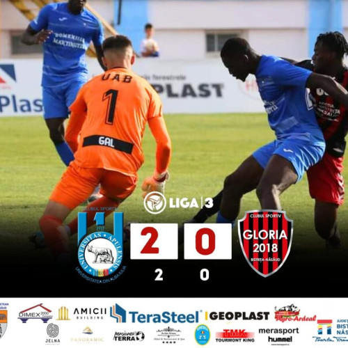 Fotbal: Gloria suferă în ultima rundă și se pregătește pentru play-off