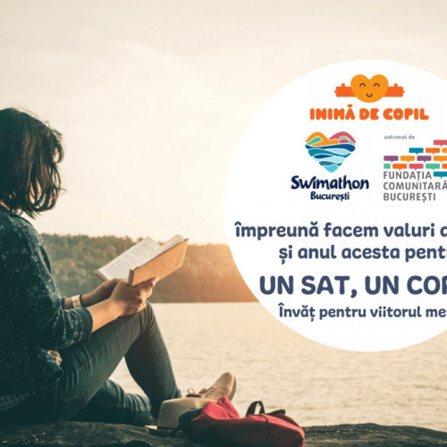 Fundația "Inimă de Copil" se alătură Swimathon București pentru copiii din satele Galatiului!