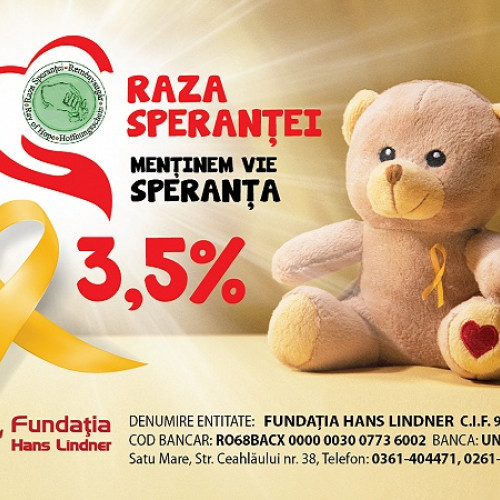 3,5% Din Impozit Revine Copiilor Bolnavi de Cancer prin Fundația Hans Lindner!