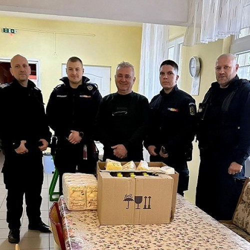 Jandarmii din Satu Mare au donat sânge pentru copiii de la Centrul Social Prichindel