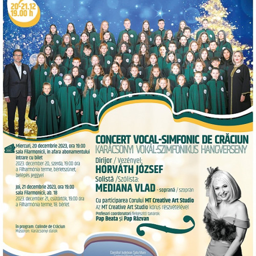 Sărbătorițe muzicale de Crăciun la Filarmonica din Satu Mare